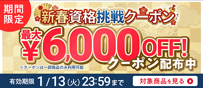 フォーサイトの宅建通信講座のクーポン配布